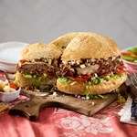 Beef Muffuletta Burger