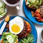 Beef & Kimchi Smash Burgers