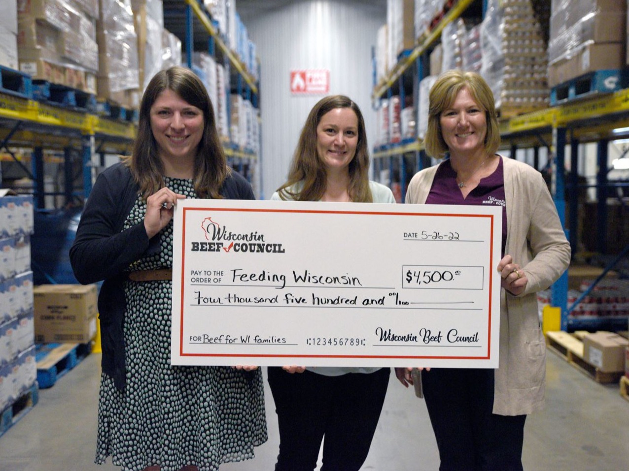 Feeding Wisconsin Check Presentation