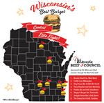 2024 WI Best Burger Elite Eight Map