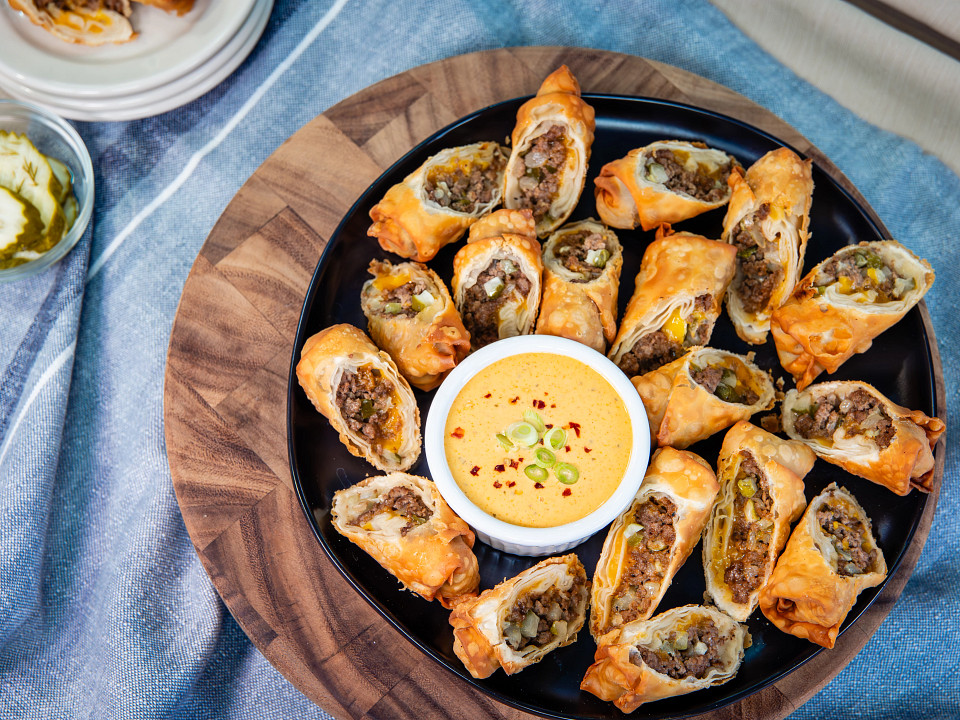 cheeseburger-eggrolls